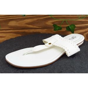 Euro Soft by‎ Sofft Sz 8 M White Thong Synthetic Women Sandals